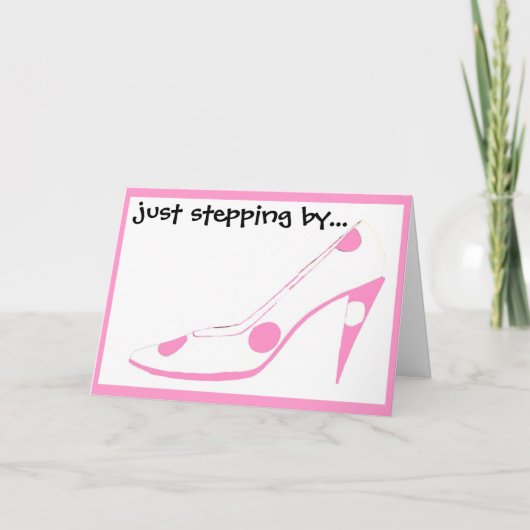 Carte Hi Girlfriends Pink Shoes (Devant)
