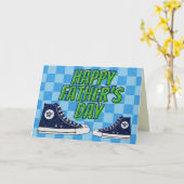 Carte Hi Tops Happy Fête des pères Parties scintillant C (Fleur jaune)