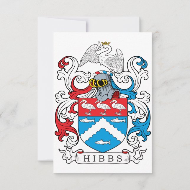 Carte Hibbs Family Crest (Devant)