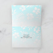 Carte Hibiscus bleu et photos de la fête des mères (Intérieur)