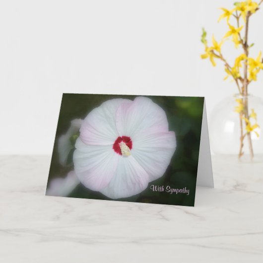 Carte Hibiscus Blush (Fleur jaune)