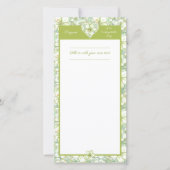 Carte Hibiscus & dentelle BLANC (Devant)