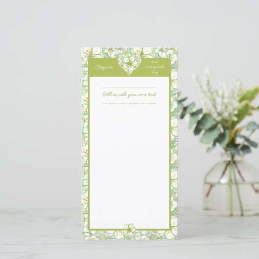 Carte Hibiscus & dentelle BLANC (Debout devant)