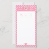 Carte Hibiscus & dentelle PINK (Devant)