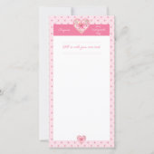 Carte Hibiscus & dentelle PINK (Devant)