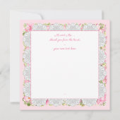 Carte Hibiscus & dentelle PINK (Dos)