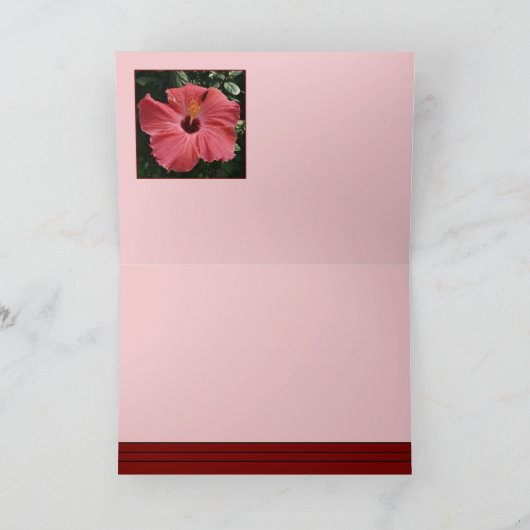 Carte Hibiscus du corail (Intérieur)