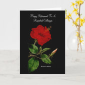 Carte Hibiscus hawaïen par Pierre Joseph Redoute (Fleur jaune)