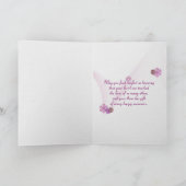 Carte hibiscus rose avec cadre de masque (Intérieur)