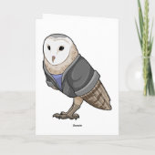 Carte Hibou comme secrétaire (Dos)