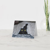Carte Hibou dans la neige (Dos)