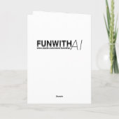 Carte Hibou et loup Mosaic Ai Art | Vide (Dos)