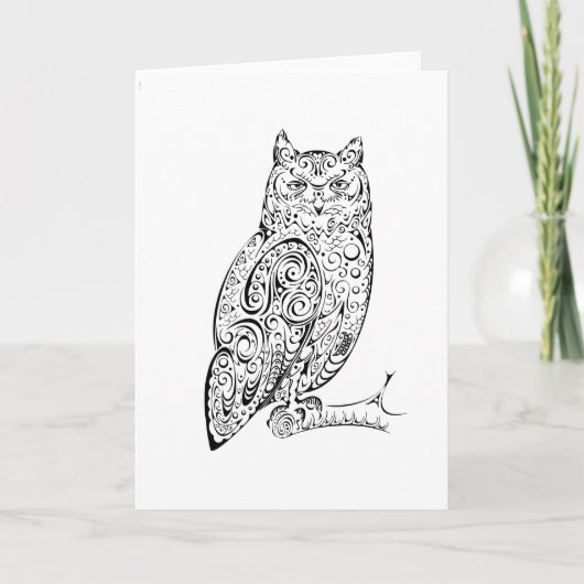 Carte Hibou géant africain (Devant)