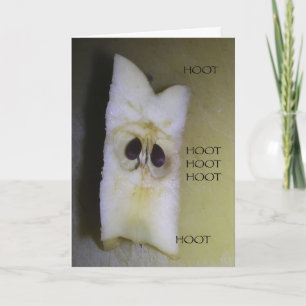 Carte HIBOU Halloween heureux !