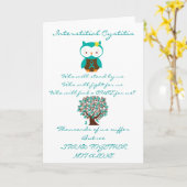 Carte Hibou interstitiel de cystite (Fleur jaune)