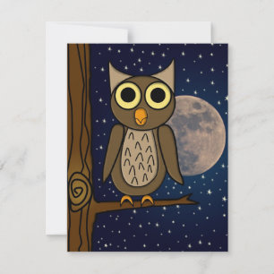 Carte Hibou nocturne