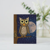 Carte Hibou nocturne (Debout devant)