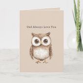 Carte Hibou t'aime toujours (Devant)