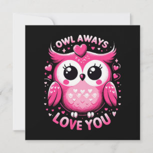 Carte Hibou t'aime toujours - Saint-Valentin
