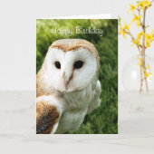 CARTE HIBOUX (Fleur jaune)