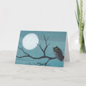 Carte Hiboux éffrayants de Halloween (Dos)