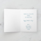 Carte Hiboux gris et bleu avec photo Fête des mères (Intérieur)