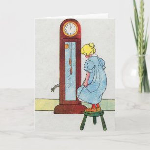 Carte Hickory, Dickory, Dock Mother Goose Nursery Rhyme