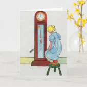 Carte Hickory, Dickory, Dock Mother Goose Nursery Rhyme (Fleur jaune)