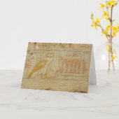 Carte Hiéroglyphe Détail, Hatshepsut Temple, Egypte (Fleur jaune)