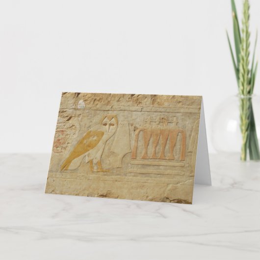 Carte Hiéroglyphe Détail, Hatshepsut Temple, Egypte (Devant)