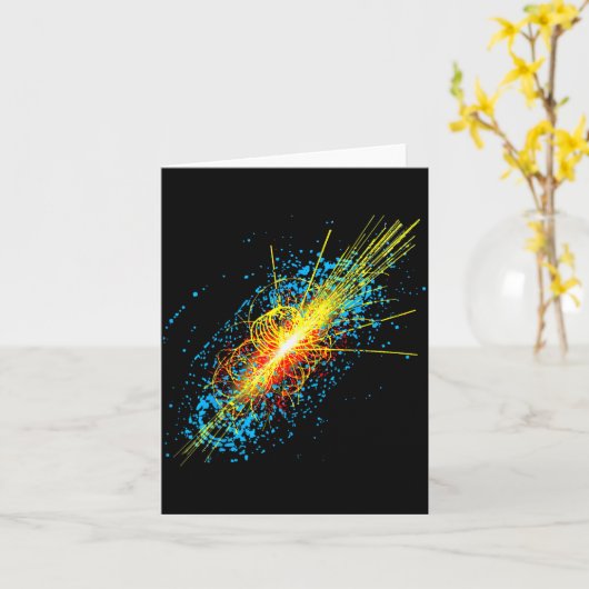 Carte Higgs Boson Particle Quantum Theory Sci Fi Shirt F (Fleur jaune)