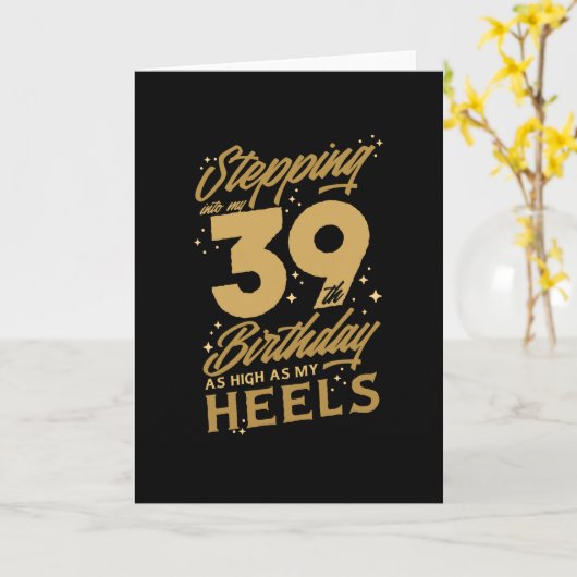 Carte High birthday (Fleur jaune)