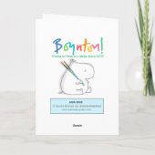 Carte HIGH DIVE by Boynton (Dos)