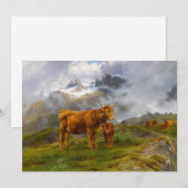 Carte Highland Cattle | Rosa Bonheur (Devant / Derrière)