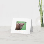 Carte Highland Cow (Dos)