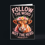 Carte Highland Cow Christian<br><div class="desc">Highland Cow Christian</div>