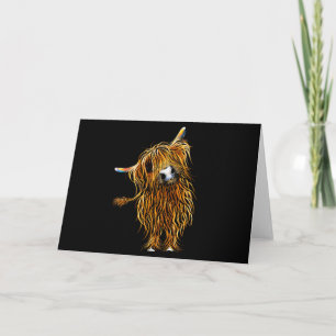 Carte HiGHLaND CoW GReeTiNGS CaRD ' CoooWeee '