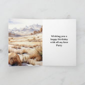 Carte Highland Cow Western Anniversaire (Intérieur)