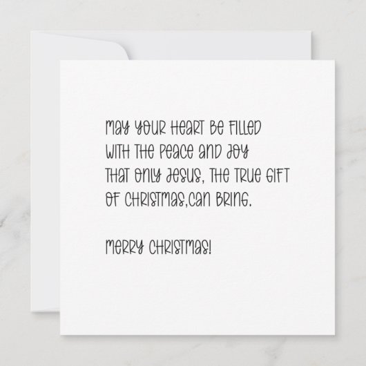 Carte Highland cows, tree and a barn Christmas card (Dos)