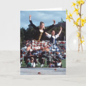 Carte Highland Dancing (Fleur jaune)