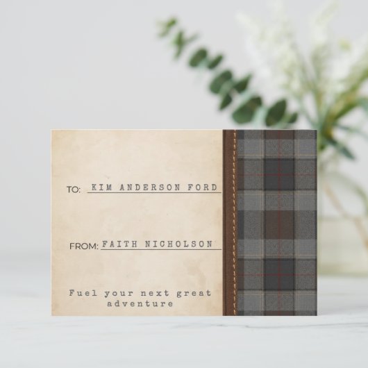 Carte Highlands Dispatch Graduation Gift Insert Card (Debout devant)