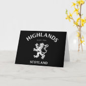 Carte HIGHLANDS Ecosse (Fleur jaune)
