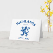 Carte HIGHLANDS Ecosse (Fleur jaune)