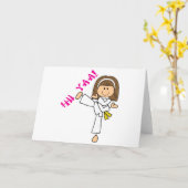 Carte Hii Yaa Karate (Fleur jaune)