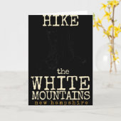 Carte Hike The White Mountains , New Hampshire Tee (Fleur jaune)