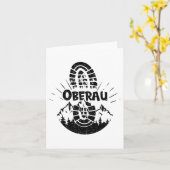 Carte Hiker Oberau Tyrol Autriche Vacances (Fleur jaune)