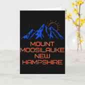 Carte Hiking Mount Moosilauke New Hampshire Mountain Cli (Fleur jaune)