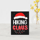 Carte Hiking Santa Claus Christmas Matching Costume (Fleur jaune)