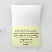 Carte hilare de retraite--De la bande ! (Intérieur)