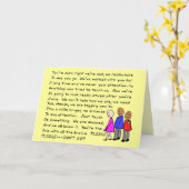 Carte hilare de retraite--De la bande ! (Fleur jaune)